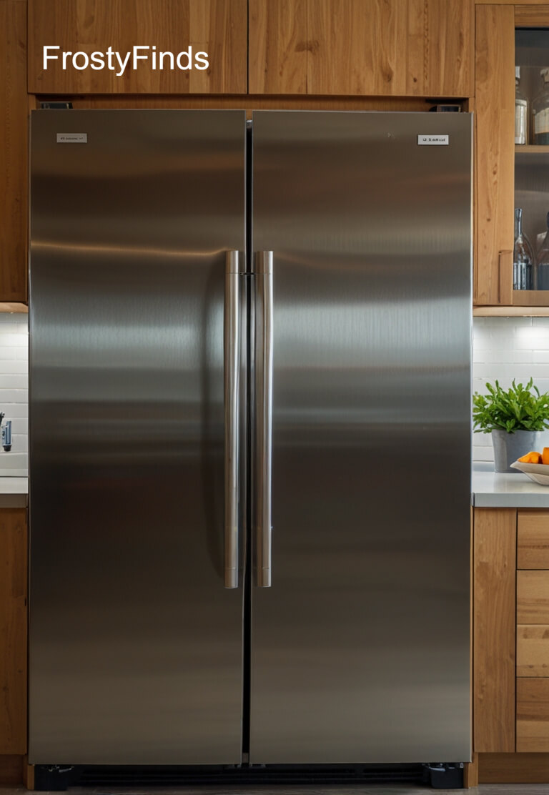 Modern Stainless Steel Refrigerator